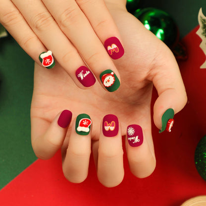 festive-quick-nail-art-wear-nail-removable-nail-art-christmas-fake-nail-nail-film-short-nail-art-film-finished-product