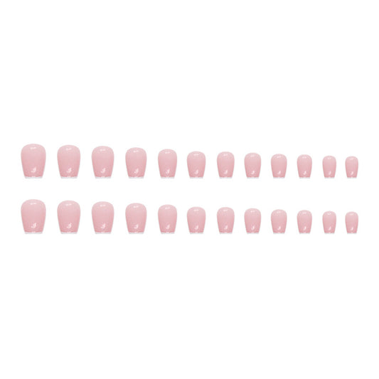 simple-small-t-short-ballet-thin-edge-trapezoidal-french-girl-manicure-removable-fake-nails