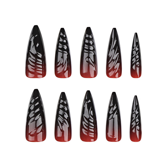 halloween-3d-three-dimensional-smudge-wearing-nail-super-long-tip-gradual-change-manicure-press-on-nails24-years-blazehot