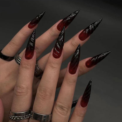 halloween-3d-three-dimensional-smudge-wearing-nail-super-long-tip-gradual-change-manicure-press-on-nails24-years-blazehot