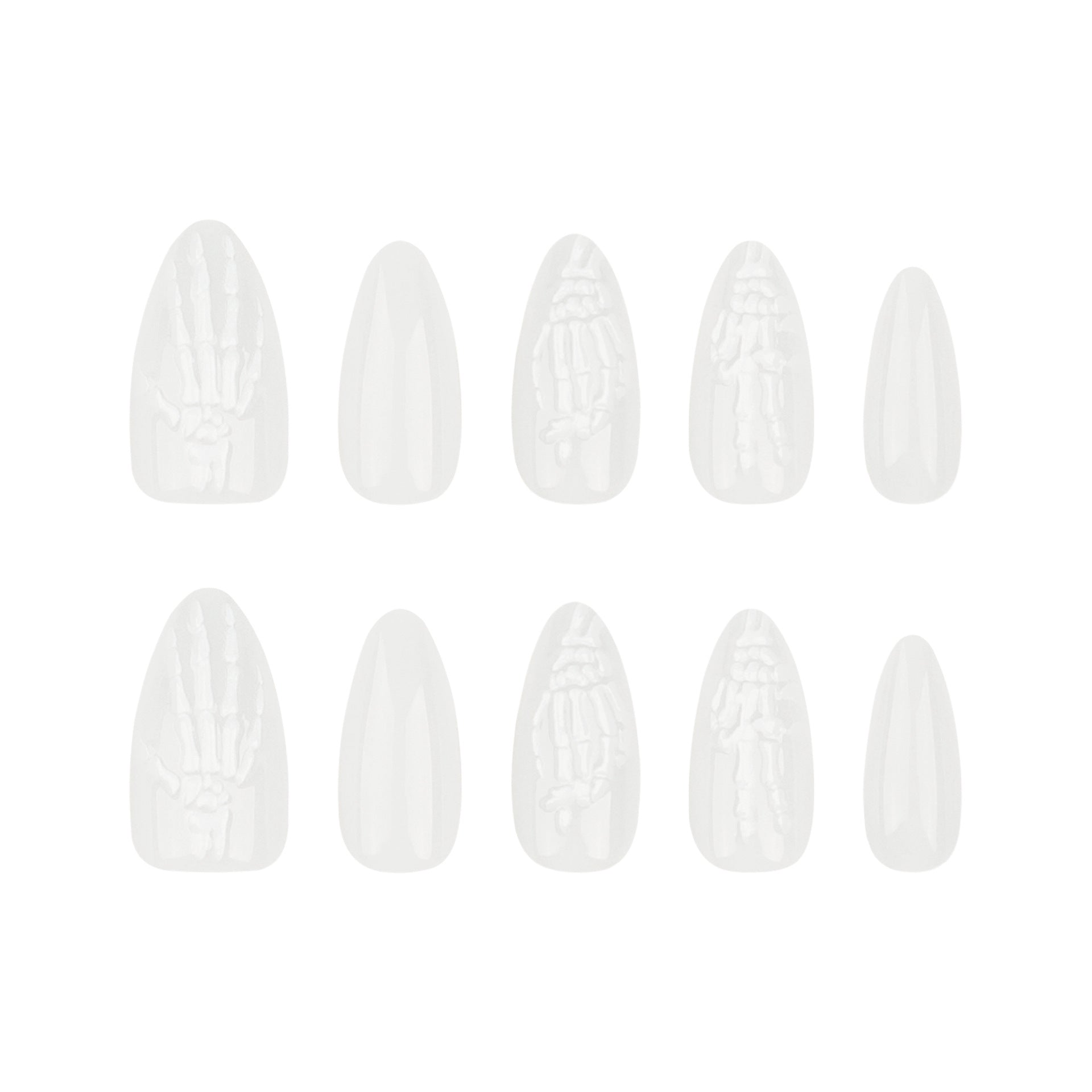 short-almond-wear-nail-24-years-halloween-bone-nail-art-white-solid-color-wear-fake-nails-blazehot