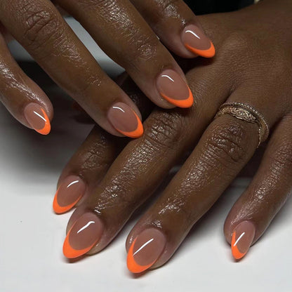 blazehot-french-orange-fake-nails-wear-nail-removable-nail-patch-european-and-american-nail-patch-short-almond-nail-patch