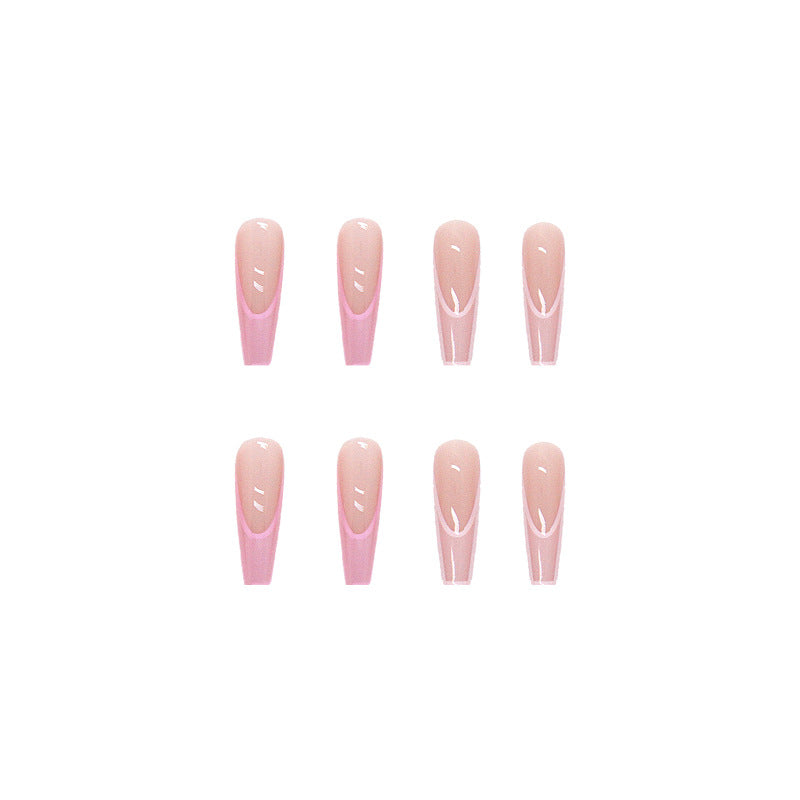 pink-gradual-change-color-fake-nails-wear-nail-long-nail-patch-can-be-pressed-on-nails